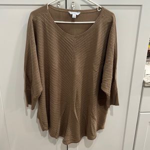 Boutique Plus Flagstone Beige Sweater 2X